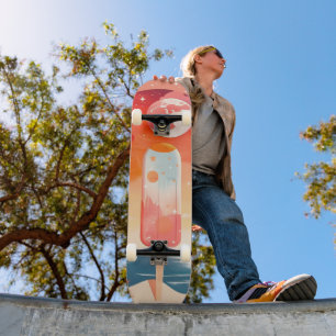 Skateboard Noche tropical de verano estrellada