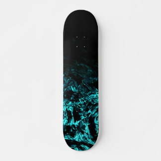 Skateboard Noche ventosa azul turquesa negro