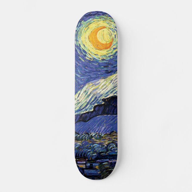 Skateboard Noche Vincent Van Gogh Starry (Anverso)