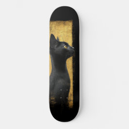 Skateboard Noir dorado