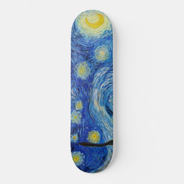 Skateboard Noite Estrelada, Vincent Van Gogh (Anverso)
