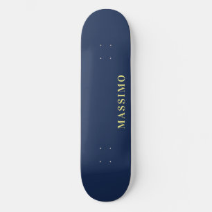 Skateboard Nombre de color azul profesional clásico minimalis
