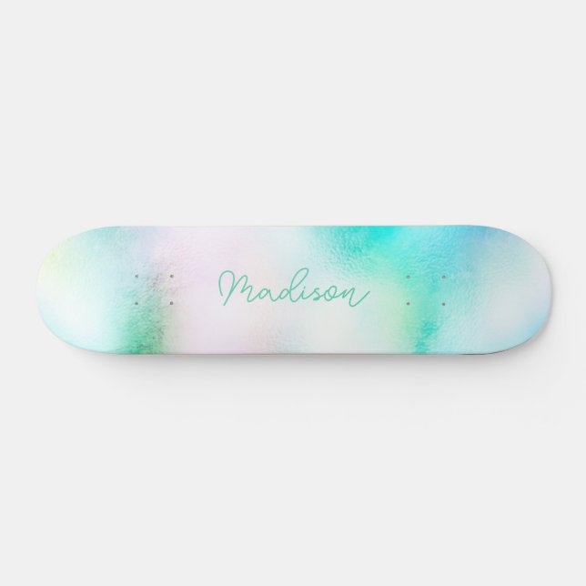 Skateboard Nombre de guión personalizado Cute Girly Skateboar (Horz)