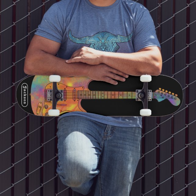 Skateboard Nombre de Guitarra Eléctrica Funky (Exterior 3)