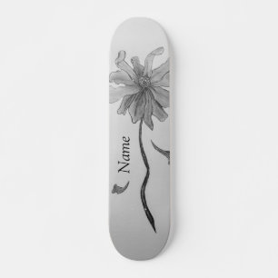 Skateboard Nombre de margarita simple