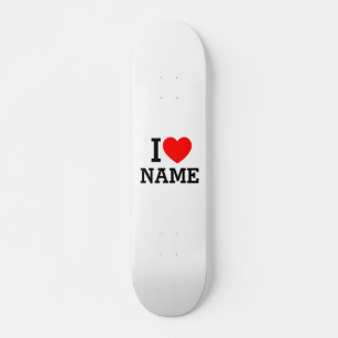 Skateboard Nombre del corazón