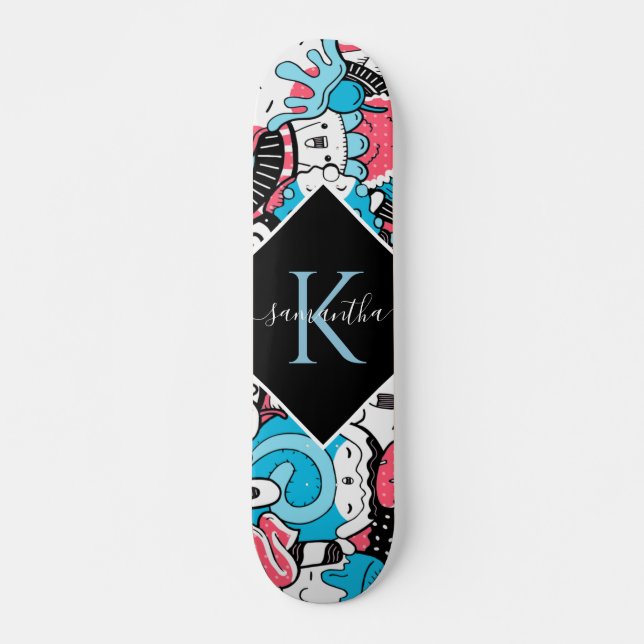 Skateboard Nombre del postre del estilo Personalizado Kawaii  (Anverso )