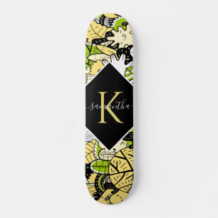 Skateboard Nombre inicial del estilo del Personalizado forest