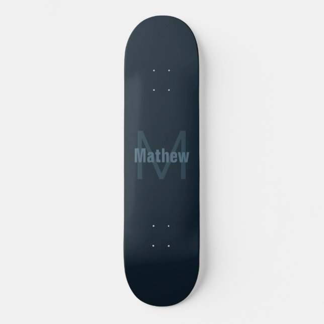 Skateboard Nombre moderno editable (Anverso)