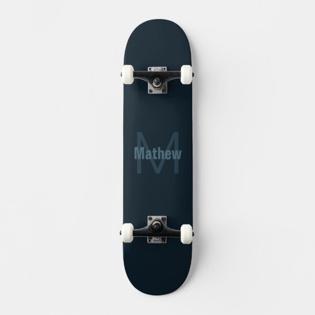 Skateboard Nombre moderno editable (Anverso)