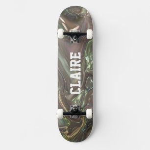 Skateboard Nombre Pearly Holográfico Cool