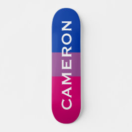 Skateboard Nombre personalizado Bandera del Orgullo Arcoiris