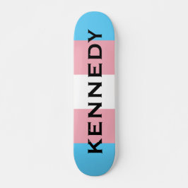 Skateboard Nombre personalizado Bandera del Orgullo Iris Tran