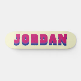 Skateboard Nombre personalizado de la bandera del orgullo bis