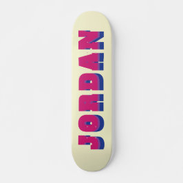Skateboard Nombre personalizado de la bandera del orgullo bis