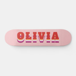Skateboard Nombre personalizado de la bandera del orgullo lúd