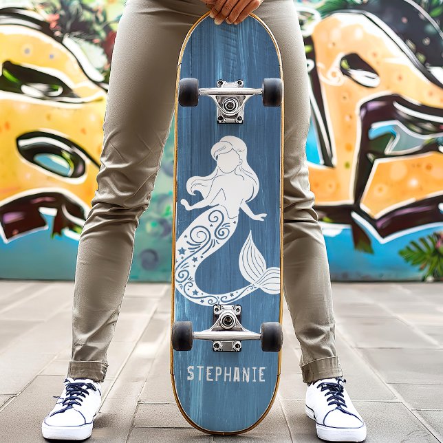 Skateboard Nombre personalizado de la sirena de playa de made (Subido por el creador)