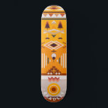 Skateboard Nombre personalizado del Personalizado de resumen<br><div class="desc">La moderna tabla de patinaje de nombres personalizados Personalizado de resumen tribal muestra su nombre personalizado en la tipografía moderna con un patrón abstracto de naranja y de tribu marrón. Personalice editando el texto en el cuadro de texto proporcionado. Dé un regalo hecho por el personalizado, patineta personalizada a tu...</div>