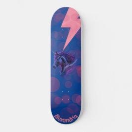 Skateboard Nombre personalizado Fantasía Unicorn Aclaramiento