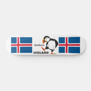 Skateboard Nombre personalizado Islandia