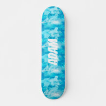 Nombre Personalizado Nubes Cielo Azul Estético Soñ