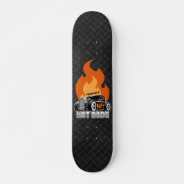 Skateboard NOMBRE personalizado Retro Hot Rod Coupe Carreras 