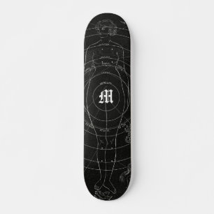 Skateboard Nombre personalizado Zodiac Western Gothic