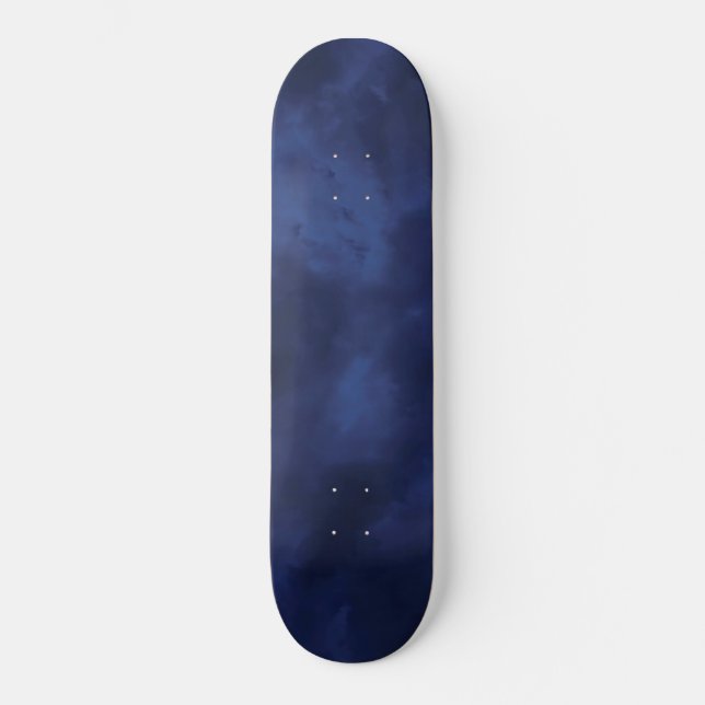 Skateboard Nubes azules oscuras (Anverso)