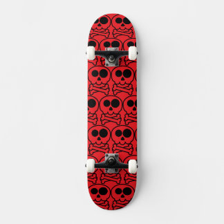 Skateboard NUEVO - Cráneo de dibujos animados pastel