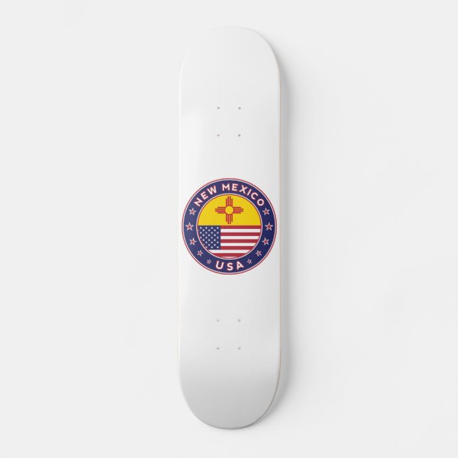 Skateboard Nuevo México, Nuevo México pegatina, caso de teléf (Anverso)