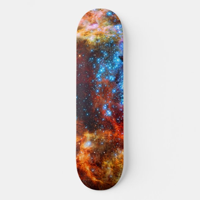 Skateboard Nursera estelar R136 en la Nebulosa de Tarantula (Anverso)