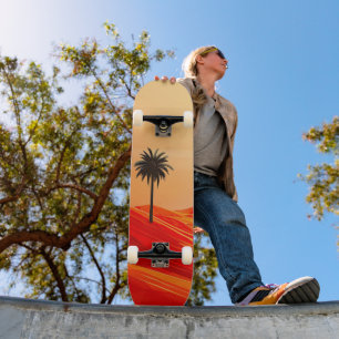Skateboard Oasis minimalista del desierto de verano