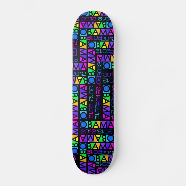 skateboard OBAMA 2012 (Anverso)