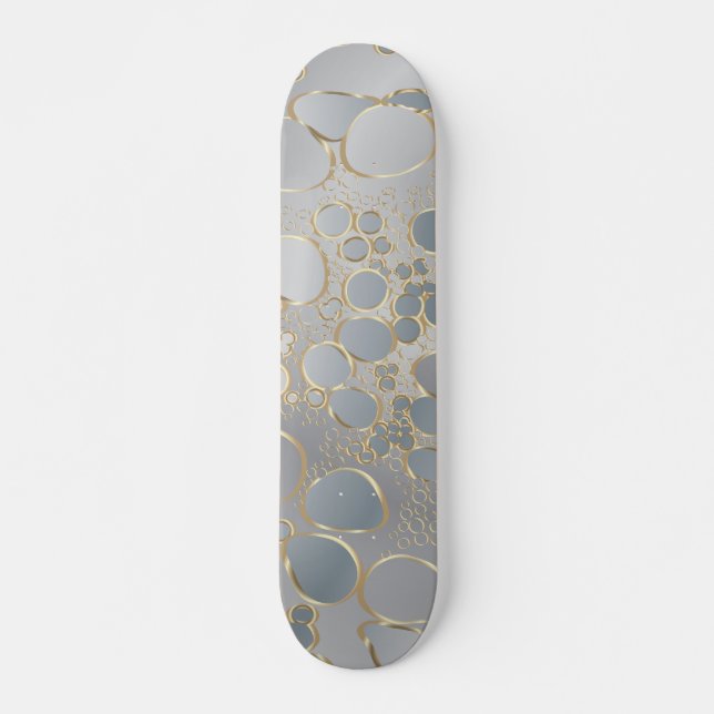 Skateboard Obra digital abstracta (Anverso )