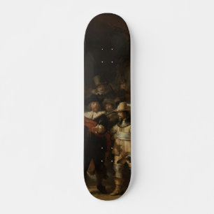 Skateboard Obra maestra barroca del reloj nocturno Rembrandt