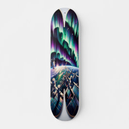 Skateboard Observación de Aurora Borealis