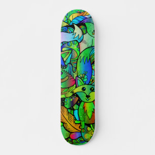 Skateboard Obteniendo Verde Foxy