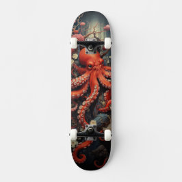 SKATEBOARD OCEAN OCTOPUS