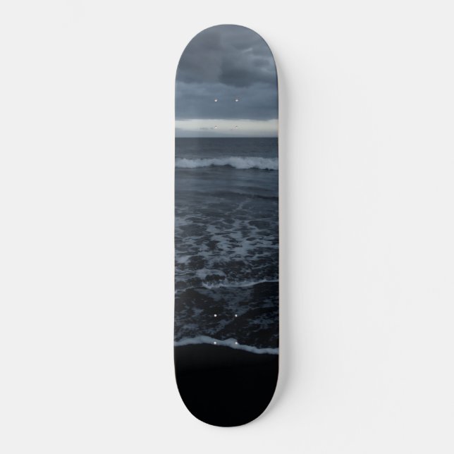 Skateboard Océano Atlántico místico #1 #océano #muro #arte (Anverso)