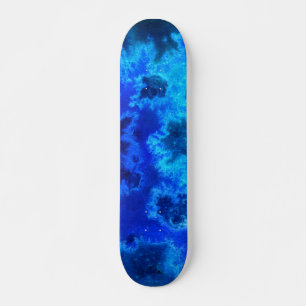Skateboard Océano azul abstracto aéreo