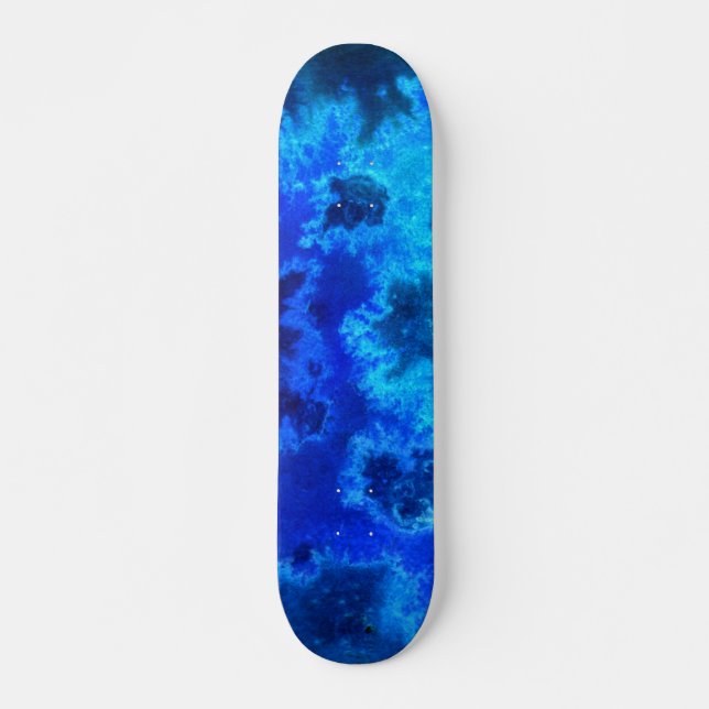Skateboard Océano azul abstracto aéreo (Anverso )