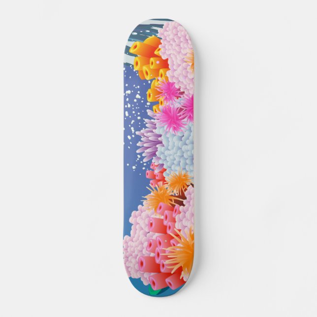 Skateboard Océano coral (Anverso)