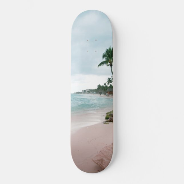 Skateboard Océano pálido caribeño #1 #tropical #wall #art (Anverso)