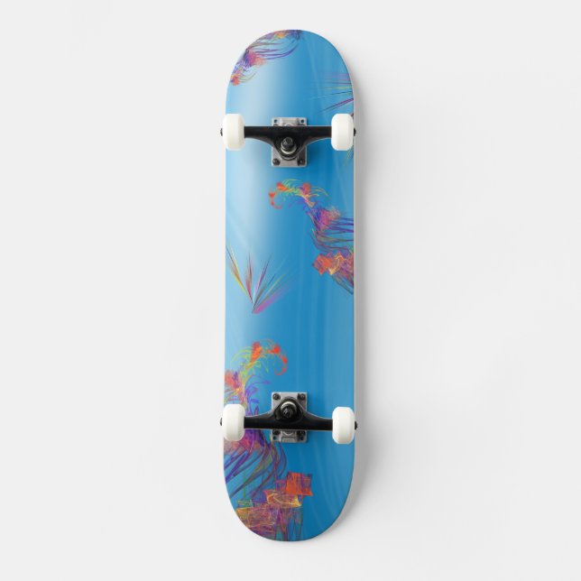 Skateboard Océano profundo - diseño fresco y hermoso - (Anverso)