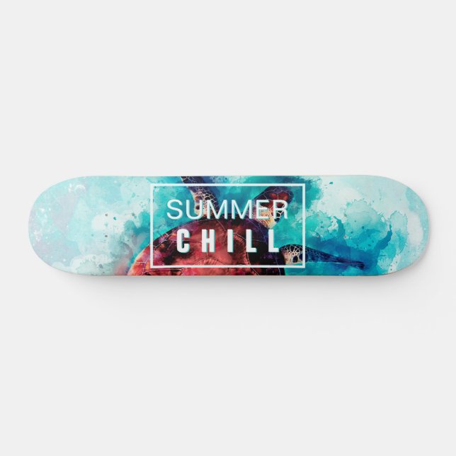 Skateboard Océano tropical moderno Guay (Horz)
