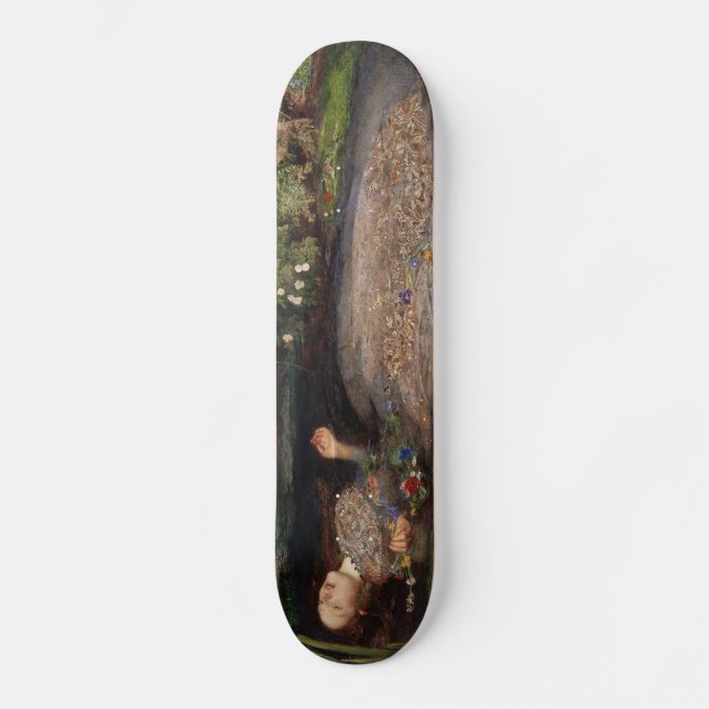 Skateboard Ofelia de John Everett Millais (Anverso)