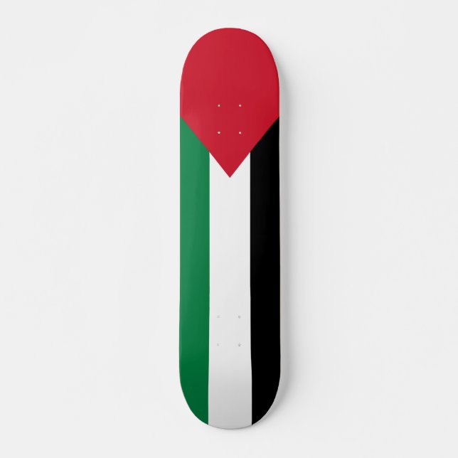 Skateboard oficialmente bandera del Estado de Palestina (Anverso )