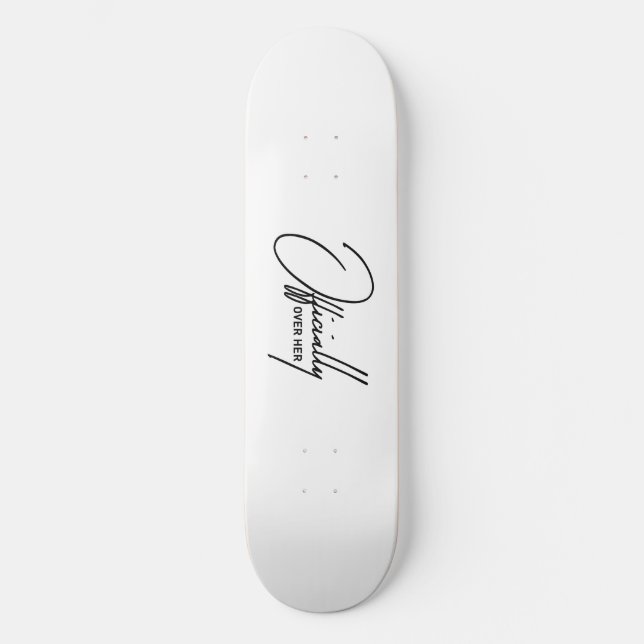Skateboard Oficialmente Sobre Ella - Graciosa Cita De Separac (Anverso)