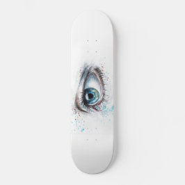 Skateboard Ojo azul lloroso (tristeza, simpatía y depresión)