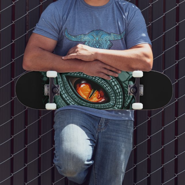 Skateboard Ojo de reptil depredador primitivo (Exterior 3)